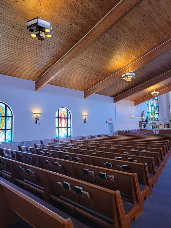 Worship space lighting installed by Ehman Electric