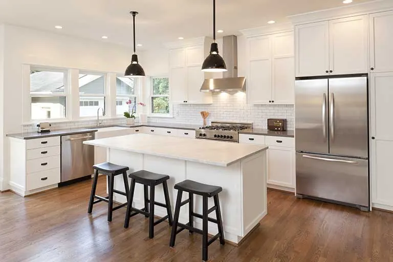 Kitchen wiring and lighting installed by Ehman Electric in a Florida home